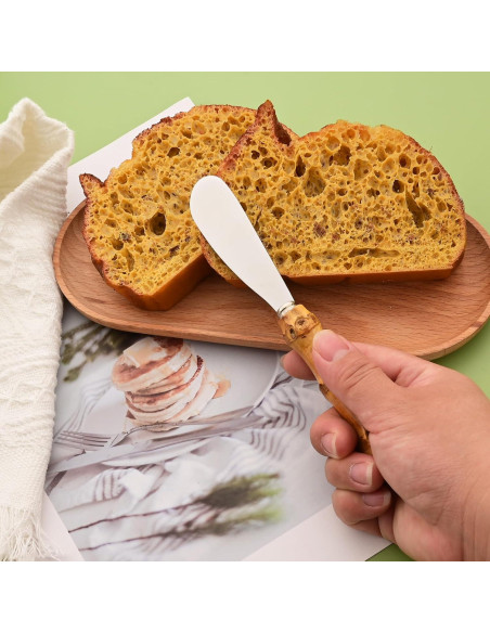 Juego de 8 Cuchillos para Untar Queso Uniturcky 16 cm Acero Inoxidable