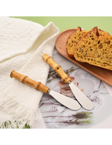 Juego de 8 Cuchillos para Untar Queso Uniturcky 16 cm Acero Inoxidable