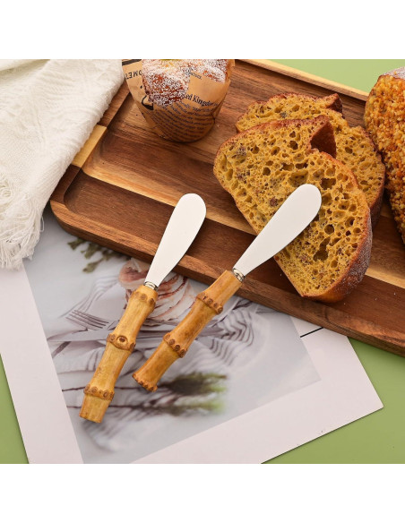 Juego de 8 Cuchillos para Untar Queso Uniturcky 16 cm Acero Inoxidable