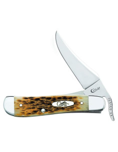 Cuchillo de bolsillo Case 260 Amber Bone Plegable 10.8 cm