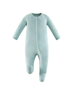 Pijama de Sueño para Bebé Owlivia de Rayón de Bambú con Cremallera y Pies Antideslizantes