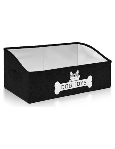 Cesta de Juguetes para Perros Mutiearo 50.8x27.9cm Negra