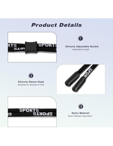 Correa Ajustable para Gafas Deportivas KALIYADI - Unisex