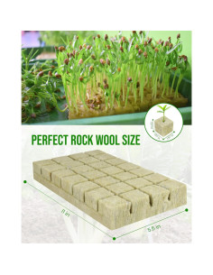 Cubos de Lana de Roca FlowerPlus para Cultivo Hidropónico 28 Unidades 2
