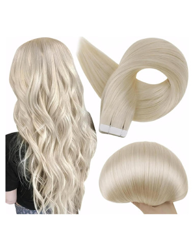 Extensiones de Cabello con Cinta Full Shine 25 cm Rubio Platino