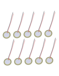 10 Elementos Piezoeléctricos Garneck para Guitarra y Electrónica