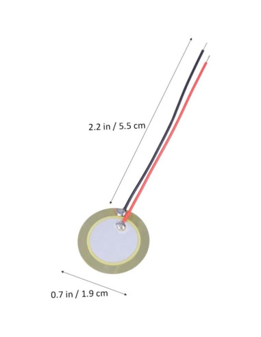 10 Elementos Piezoeléctricos Garneck para Guitarra y Electrónica