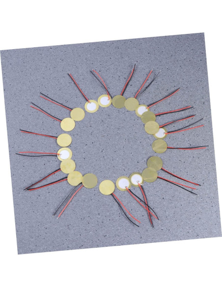 10 Elementos Piezoeléctricos Garneck para Guitarra y Electrónica