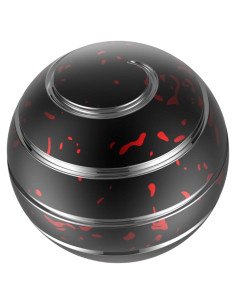 Juguete Antiestrés Cinético de Escritorio Amber 39mm Negro Rojo