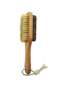 Piedra Pómez Natural YIOYOODA con Cepillo para Pies - Exfoliador Doble Cara