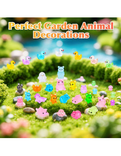 151 Piezas Figuras Miniatura Resplandecientes SelfTek para Acuario 2