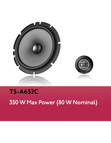 Altavoces de 2 Vías Pioneer TS-A652C 6.5" 80W Automóvil