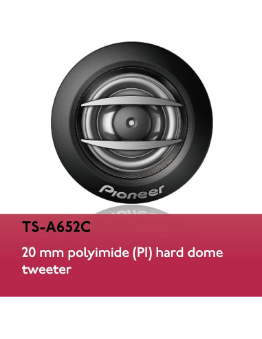 Altavoces de 2 Vías Pioneer TS-A652C 6.5" 80W Automóvil
