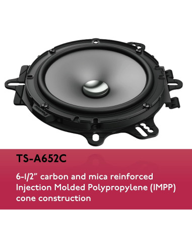 Altavoces de 2 Vías Pioneer TS-A652C 6.5" 80W Automóvil