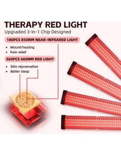 Terapia de Luz Roja QCBF 420 LEDs 3-en-1 para Cuerpo y Cara 2