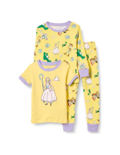 Pijamas ajustados de algodón Disney Amazon Essentials 4T - 3 piezas