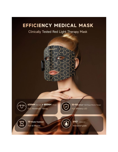 Máscara de Terapia de Luz Roja BMONATY SKB-2418 272 LEDs