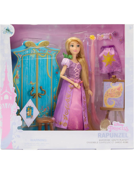 Conjunto de Juego de Tocador Rapunzel Disney - Muñeca y Accesorios
