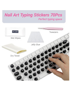 Calcomanías para Teclado WANTHER para Uñas Largas - Kit 70 Pcs 2