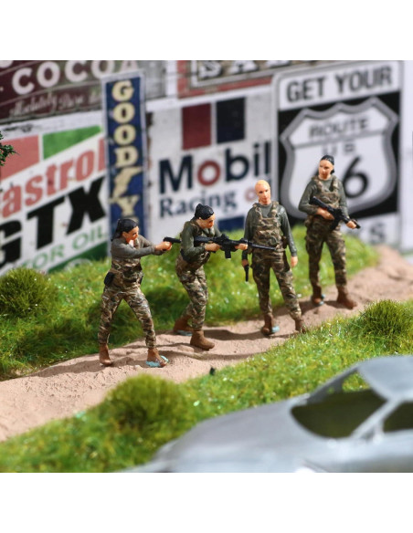 Figuras de Soldados Femeninos 1:64 Diorama Depot - Miniaturas Tácticas