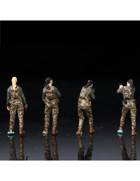 Figuras de Soldados Femeninos 1:64 Diorama Depot - Miniaturas Tácticas