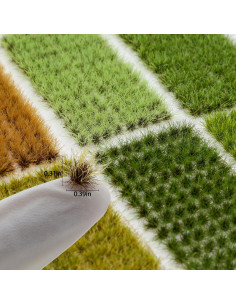 104 Piezas Hierba Estática Ylutex Verde Jungle para Dioramas 2