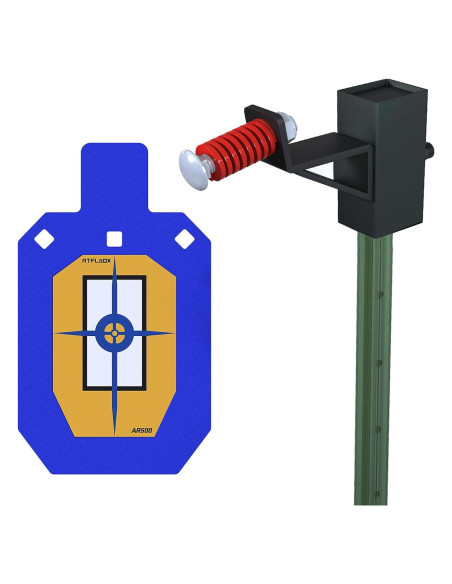 Blanco de Acero AR500 Atflbox 12x7" con Soporte en T