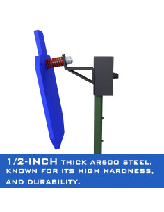 Blanco de Acero AR500 Atflbox 12x7" con Soporte en T 2