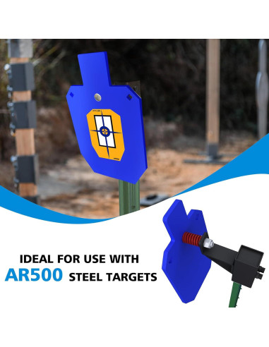 Blanco de Acero AR500 Atflbox 12x7" con Soporte en T