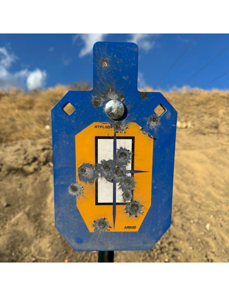 Blanco de Acero AR500 Atflbox 12x7" con Soporte en T