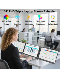 Extensor de Pantalla Portátil 14" FHD 1080P S8 PRO USB-C 2