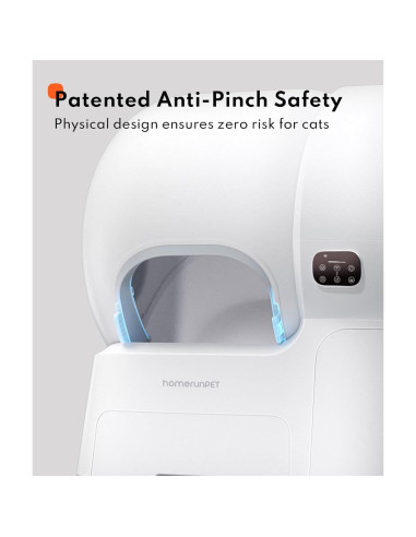 Caja de Arena Automática Homerunpet 106L con App y Rampa