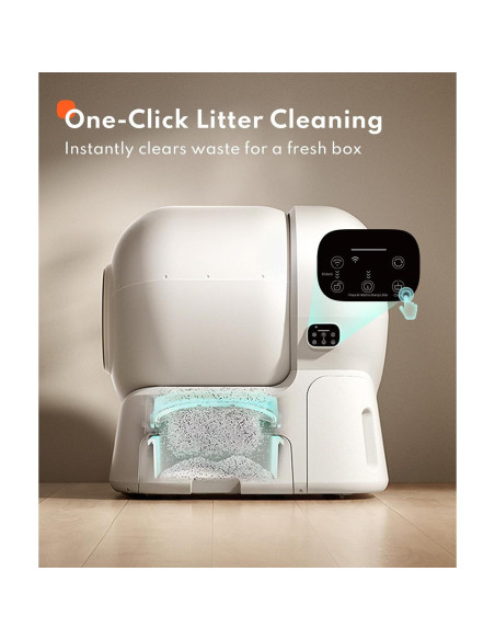 Caja de Arena Automática Homerunpet 106L con App y Rampa