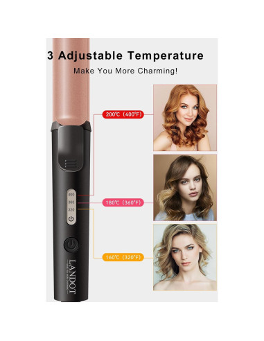 Rizador de Cabello MINI LANDOT 1" Doble Voltaje 100-240V