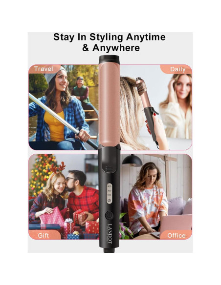 Rizador de Cabello MINI LANDOT 1" Doble Voltaje 100-240V