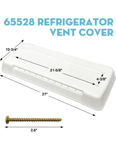 Cubierta de Ventilación de Techo Earthtec 3103634.022 para Refrigerador Dometic