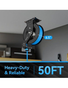Carrete de Manguera de Aire Retráctil Relhost 15m 9.5mm 300PSI 2