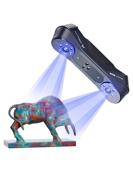 Escáner 3D Creality CR-Scan Raptor Pro, 0.02mm, 60fps, 5mm a 4m