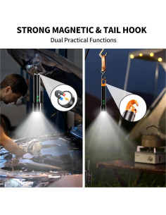 Linterna Recargable USB-C iPepul SDT-01 1300m 9 Modos 2