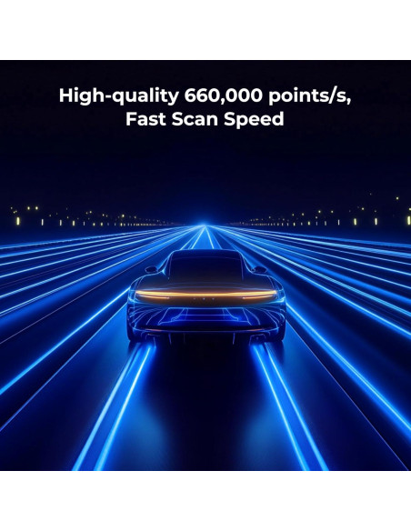 Escáner 3D Creality CR-Scan Raptor Pro, 0.02mm, 60fps, 5mm a 4m