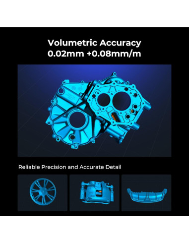 Escáner 3D Creality CR-Scan Raptor Pro, 0.02mm, 60fps, 5mm a 4m
