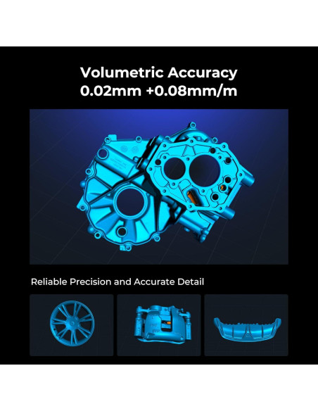 Escáner 3D Creality CR-Scan Raptor Pro, 0.02mm, 60fps, 5mm a 4m