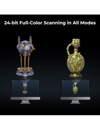 Escáner 3D Creality CR-Scan Raptor Pro, 0.02mm, 60fps, 5mm a 4m