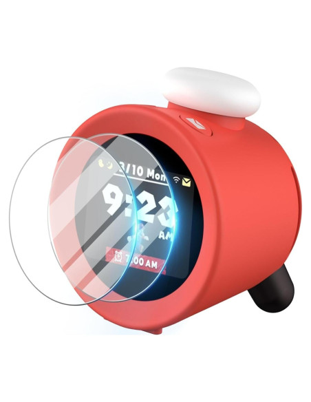 Protector de Pantalla TNP para Reloj Despertador Nintendo Alarmo - Vidrio Templado HD 9H, Paquete de 2