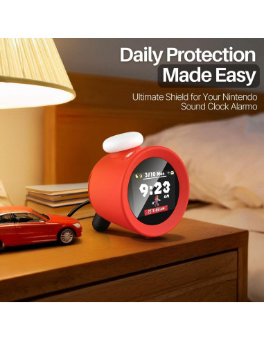 Protector de Pantalla TNP para Reloj Despertador Nintendo Alarmo - Vidrio Templado HD 9H, Paquete de 2