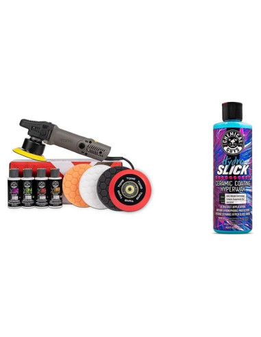 Pulidora Orbital Aleatoria Chemical Guys BUF_503X + Kit Cerámico