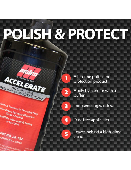 Malco Accelerate Pulido y Protección Automotriz 1 Paso 261032