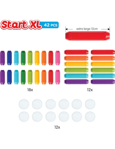 SmartMax Inicio XL 42 Piezas Conjunto Magnético STEM 3+