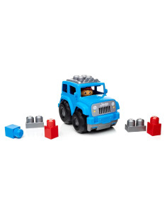 Juego de Construcción Mega Bloks Jeep Pequeño Todo Terreno Azul