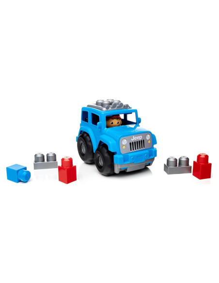 Juego de Construcción Mega Bloks Jeep Pequeño Todo Terreno Azul